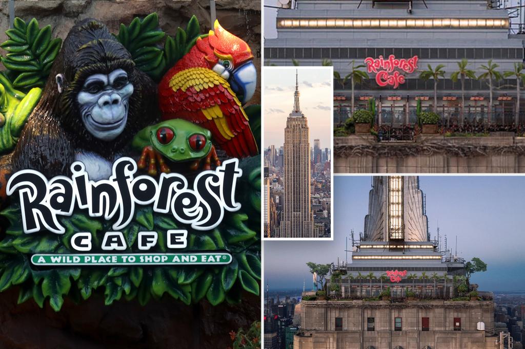 NYC's first Rainforest Cafe to pop up at the Empire State Building